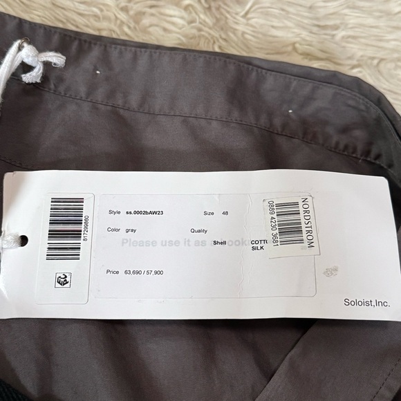 NWT TAKAHIROMIYASHITA TheSoloist. Asymmetric One-Shoulder Button Front Shirt - Picture 7 of 10